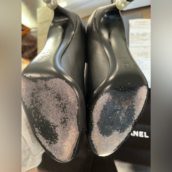 Chanel pumps heels with pearls size 39 black - Picture 6 of 9